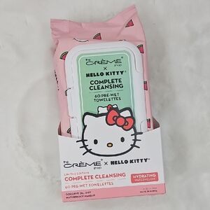 the Creme X Hello Kitty Complete Cleansing 60 Pre-Wet Towelettes Hydrating Water